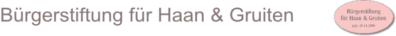 Logo für Bürgerstiftung für Haan und Gruiten